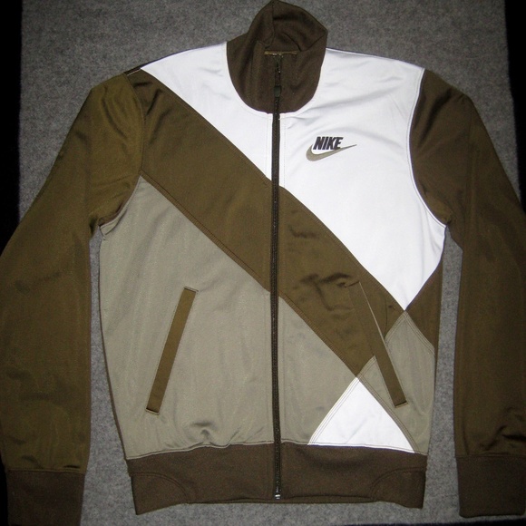 Nike Other - NIKE 2008 Olive/Brown/White Track Jacket SMALL